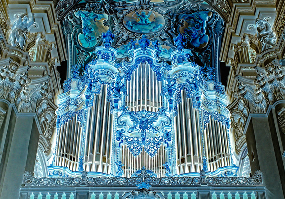 St. Stephen's Cathedral Organ Pipes, Passau (Inverted Color) - Rick Barteldt