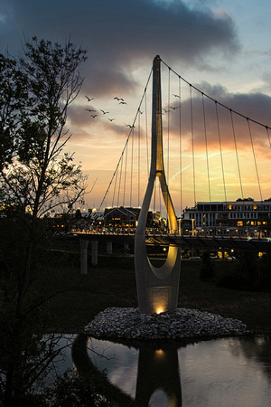 Sunset @ The Walking Bridge  -- Joe Chunko